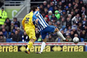 Leicester City - 04-02-12 Prints: Brighton & Hove Albion vs Leicester City (2011-12): A Past Season's Home Game