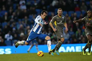 Leicester City - 07-12-2013 Prints: Brighton & Hove Albion vs Leicester City: Home Battle, 2013-14 Season (December 7, 2013)