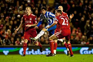 Liverpool (FAC) - 19-02--12 Prints: Brighton & Hove Albion vs. Liverpool: 2011-12 FA Cup Clash at Anfield