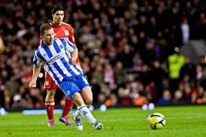 Images Dated 19th February 2012: Brighton & Hove Albion vs. Liverpool: 2011-12 FA Cup Battle at Anfield