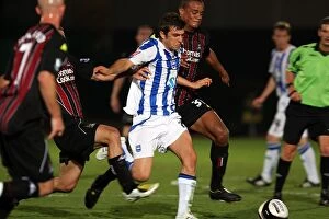 Images Dated 25th September 2008: Brighton & Hove Albion vs. Manchester City: A Historic Carling Cup Showdown (2008-09)
