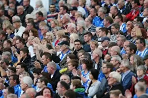 Images Dated 18th October 2014: Brighton and Hove Albion vs Middlesbrough: Passionate Fan Clash at the American Express Community