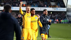 Images Dated 17th March 2019: Brighton and Hove Albion vs. Millwall: Emirates FA Cup Quarterfinal Battle at The Den (17MAR19)