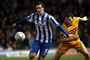 Millwall -14-02-12 Prints: Brighton & Hove Albion vs Millwall: A Memorable Home Game - February 14
