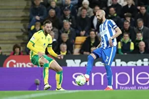 Images Dated 21st April 2017: Brighton and Hove Albion vs. Norwich City: EFL Sky Bet Championship Showdown at Carrow Road