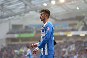 Brighton & Hove Albion vs. Norwich City: Joe Bennett in Action during the Intense Championship Clash (April 2015)
