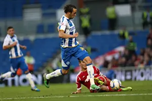 Nottingham Forest - 05-10-2013 Prints: Brighton & Hove Albion vs. Nottingham Forest: 5-10-2013 - A Thrilling Home Victory from the 2013-14 Season