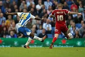 Images Dated 5th October 2013: Brighton & Hove Albion vs. Nottingham Forest: Home Battle (2013-14 Season, 05-10-2013)