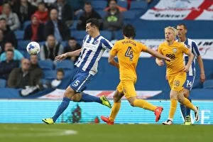 Images Dated 15th October 2016: Brighton and Hove Albion vs Preston North End: A Fierce EFL Sky Bet Championship Clash at American