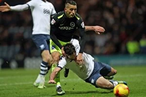 Images Dated 14th January 2017: Brighton and Hove Albion vs. Preston North End: EFL Sky Bet Championship Clash at Deepdale (14Jan17)