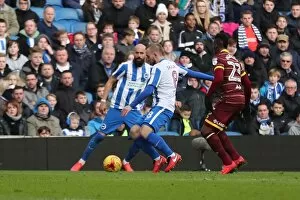 Images Dated 27th December 2016: Brighton and Hove Albion vs. Queens Park Rangers: A Fierce Championship Clash at the American