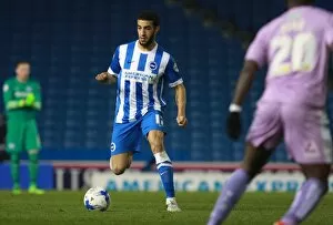 Images Dated 15th March 2016: Brighton & Hove Albion vs. Reading: Connor Goldson's Defensive Battle (15 March 2016)