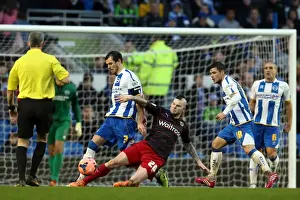 Reading (FAC) - 04-01-2014 Prints: Brighton & Hove Albion vs. Reading: A Battle at the Amex Stadium (FA Cup, 2013-14 Season)