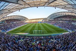 Images Dated 16th May 2016: Brighton and Hove Albion vs Sheffield Wednesday: Tense Play-Off Showdown at The Amex Stadium