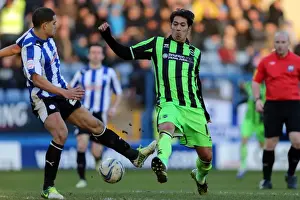 Sheffield Wednesday - 02-02-2013 Prints: Brighton & Hove Albion vs Sheffield Wednesday: Leonardo Ulloa in Action