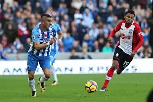 Images Dated 29th October 2017: Brighton and Hove Albion vs. Southampton: A Premier League Battle at the American Express