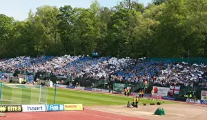 Prints of Brighton v Stockport County 02/05/09 Crowd Shot Prints: Brighton & Hove Albion vs Stockport County: The Excitement of the Crowd (Withdean Era - 02/05/09)