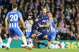 Tottenham Hotspur 17APR18 Prints: Brighton & Hove Albion vs. Tottenham Hotspur: Kayal vs