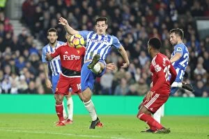 Images Dated 23rd December 2017: Brighton & Hove Albion vs. Watford: Lewis Dunk in Action (23DEC17)