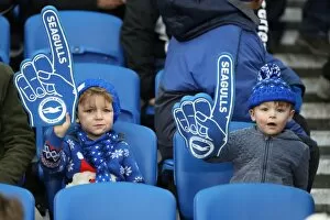 Images Dated 23rd December 2017: Brighton and Hove Albion vs. Watford: Fans' Passionate Showdown (23DEC17)