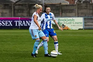 Cally Beaumont Prints: Brighton & Hove Albion vs. West Ham United: Women's Football Match, 2013-14 Season