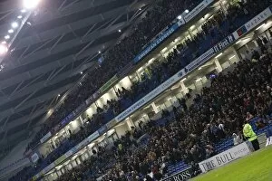 Images Dated 4th November 2014: Brighton and Hove Albion vs Wigan Athletic: The Roaring Bull's Triumph in the Sky Bet Championship
