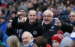 Images Dated 1st January 2016: Brighton and Hove Albion vs. Wolverhampton Wanderers: A Championship Battle (01.01.2016)