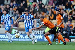 Wolves - 10-11-2012 Prints: Brighton & Hove Albion vs. Wolverhampton Wanderers: Andrew Crofts in Action