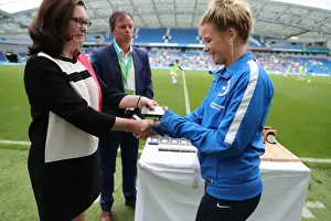 Brighton and Hove Albion Women Celebrate Trophy Victory Ahead of EFL Sky Bet Championship Clash with SS Lazio (31JUL16)