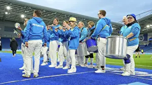Brighton School Of Samba Prints: Brighton and Hove Albion Women v Everton Women Women's Super League 19APR24