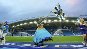 Brighton School Of Samba Prints: Brighton and Hove Albion Women v Everton Women Women's Super League 19APR24