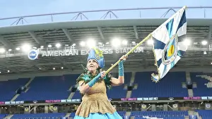 Brighton School Of Samba Prints: Brighton and Hove Albion Women v Everton Women Women's Super League 19APR24