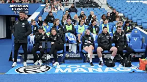 In The Dugout Prints: Brighton and Hove Albion Women v Liverpool Women Women's Super League 19APR25