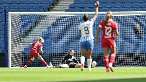 Scores A Goal 0 2 Prints: Brighton and Hove Albion Women v Liverpool Women Women's Super League 19APR25