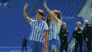 Clapping Prints: Brighton and Hove Albion Women v Liverpool Women Women's Super League 19APR25