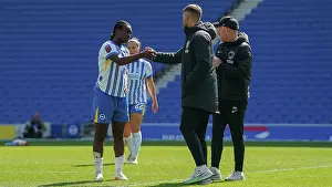 Handshake Prints: Brighton and Hove Albion Women v Liverpool Women Women's Super League 19APR25