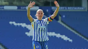 Clapping Prints: Brighton and Hove Albion Women v Liverpool Women Women's Super League 19APR25