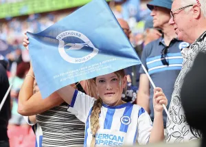 Female Football Fans Prints: Brighton and Hove Albion Women v Manchester City Women Women's FA Cup FINAL 31MAY26