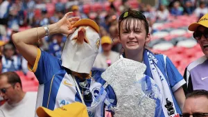 Female Football Fans Prints: Brighton and Hove Albion Women v Manchester City Women Women's FA Cup FINAL 31MAY26