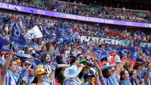 Flags Prints: Brighton and Hove Albion Women v Manchester City Women Women's FA Cup FINAL 31MAY26