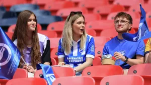 Female Football Fans Prints: Brighton and Hove Albion Women v Manchester City Women Women's FA Cup FINAL 31MAY26