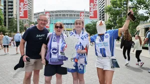 Flags Prints: Brighton and Hove Albion Women v Manchester City Women Women's FA Cup FINAL 31MAY26