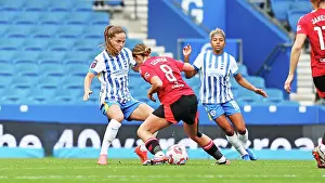 Brighton And Hove Albion Womens Defend Prints: Brighton and Hove Albion Women v Manchester United Women Women's Super League 19OCT24