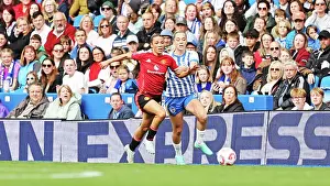 Brighton And Hove Albion Womens Defend Prints: Brighton and Hove Albion Women v Manchester United Women Women's Super League 19OCT24
