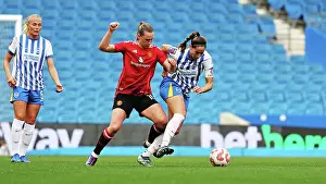 Brighton And Hove Albion Womens Defend Prints: Brighton and Hove Albion Women v Manchester United Women Women's Super League 19OCT24