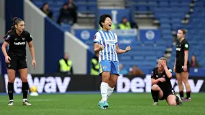 Brighton And Hove Albion Womens Striker Prints: Brighton and Hove Albion Women v West Ham United Women Women's Super League 16NOV24