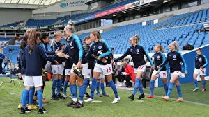 Brighton and Hove Albion Women vs. Arsenal Women: WSL Clash at American Express Community Stadium (29APR19) - Intense Match Action