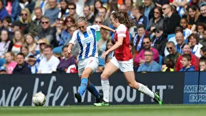 Brighton and Hove Albion Women vs. Arsenal Women: WSL Clash at American Express Community Stadium (29APR19) - Intense Match Action