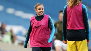 Brighton and Hove Albion Women vs. Arsenal Women: WSL Clash at American Express Community Stadium (29APR19) - Intense Match Action