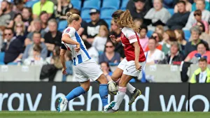 Brighton and Hove Albion Women vs. Arsenal Women: WSL Clash at American Express Community Stadium (29APR19) - Intense Match Action